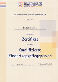 Zertifikat Christina