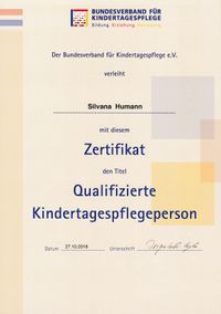 Zertifikat Silvana